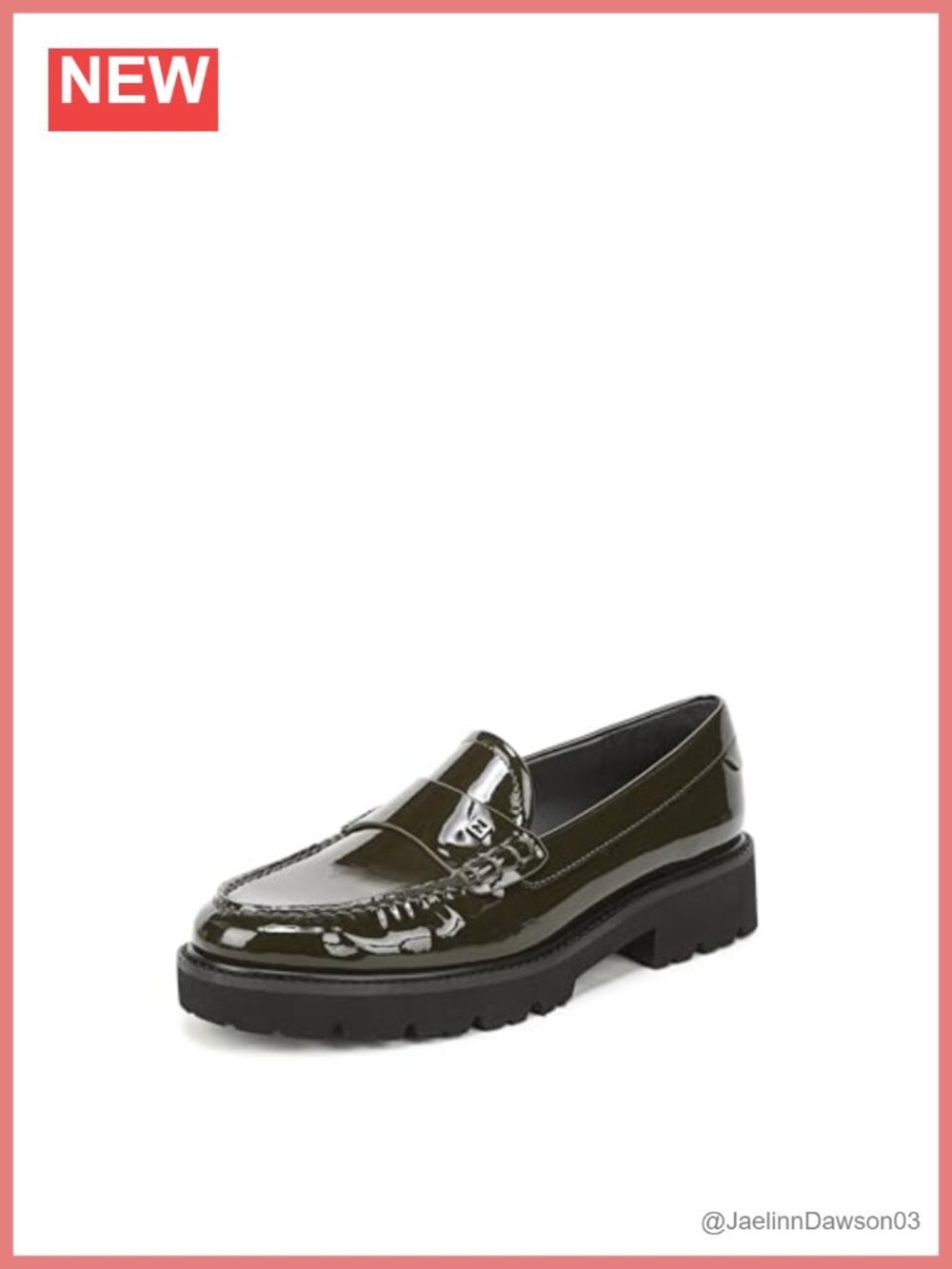 Franco Sarto Saffron Faux Leather Slip On Loafer Heels